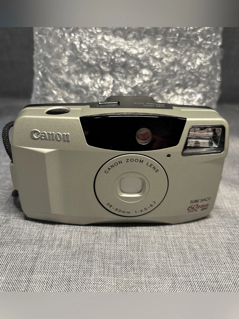 Canon Sure Shot 60 Zoom Shot 35mm Point & Shoot Film Camera NOS See Description.